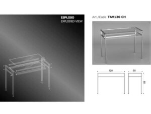 bútor-asztal-tav120-ch