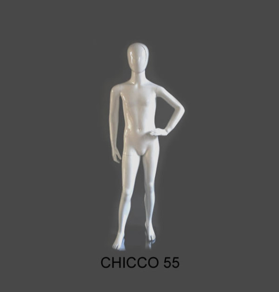 MANICHINO - NEW - FAIR - X - BIMBO - CHICCO - 55 - BIANCO - OPACO - 1